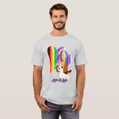 愛は愛犬 – LGBTQ+ペットオーナー Tシャツ (正面フル)