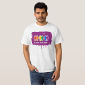 愛は愛紫色です Tシャツ (正面フル)