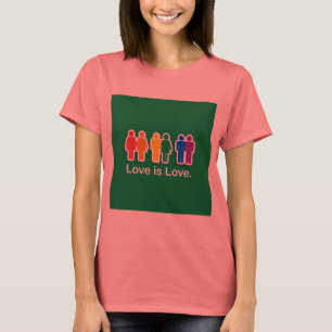 愛は愛緑です Tシャツ