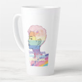 愛は愛 カフェラテマグ (左アングル)