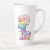 愛は愛 カフェラテマグ (右)