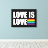 愛は愛 キャンバスプリント (インサイチュ (ウッドフロア))
