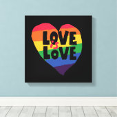 愛は愛 キャンバスプリント (インサイチュ (ウッドフロア))