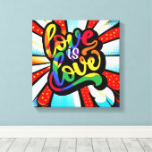 愛は愛 キャンバスプリント (インサイチュ (ウッドフロア))