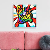 愛は愛 キャンバスプリント (インサイチュ (リビング))