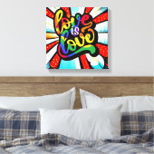 愛は愛 キャンバスプリント (インサイチュ (寝室))