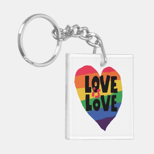 愛は愛 キーホルダー (正面左)