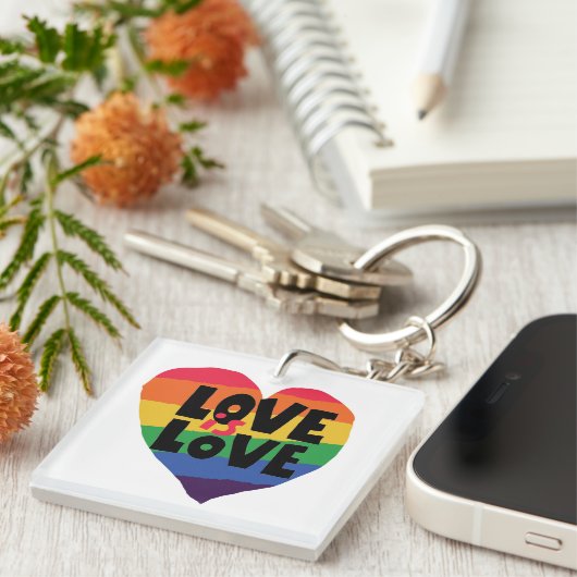 愛は愛 キーホルダー (正面右)