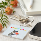 愛は愛 キーホルダー (正面右)