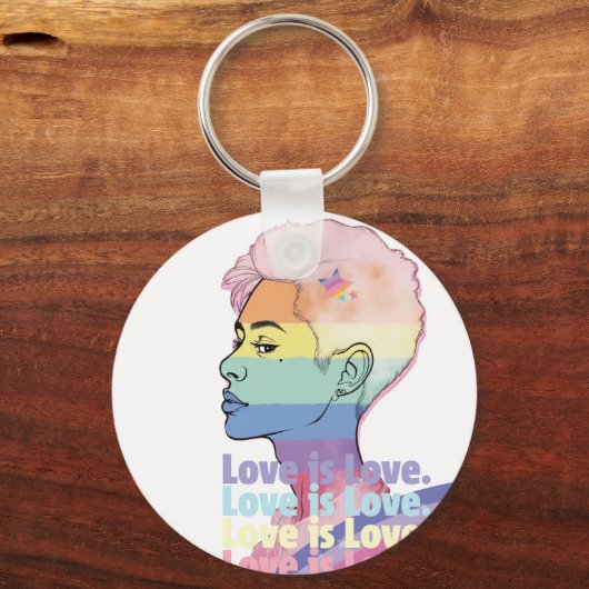 愛は愛 キーホルダー (正面)
