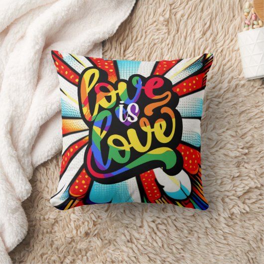 愛は愛 クッション (ブランケット)
