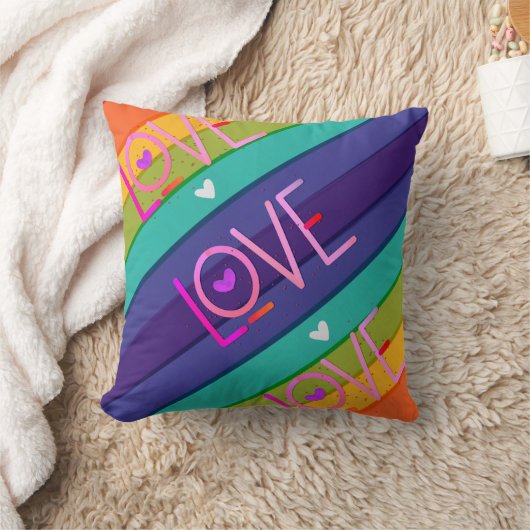 愛は愛 クッション (ブランケット)