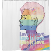 愛は愛 シャワーカーテン (正面)