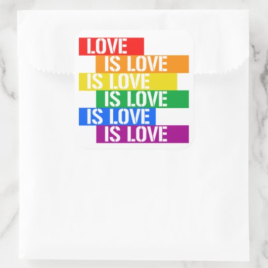 愛は愛 スクエアシール (バッグ)