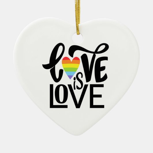 愛は愛 セラミックオーナメント (正面)