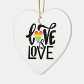 愛は愛 セラミックオーナメント (左)