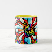 愛は愛 ツートーンマグカップ (中央)