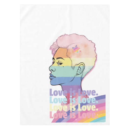 愛は愛 テーブルクロス (正面)