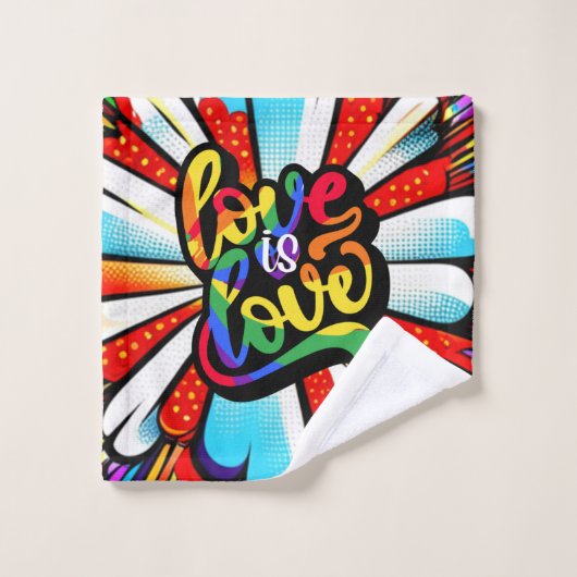 愛は愛 バスタオルセット (ウォッシュタオル)