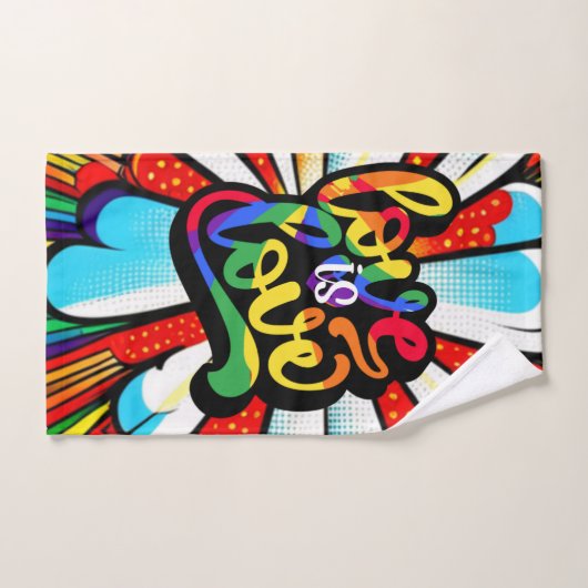 愛は愛 バスタオルセット (ハンドタオル)