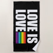 愛は愛 ビーチタオル (正面)