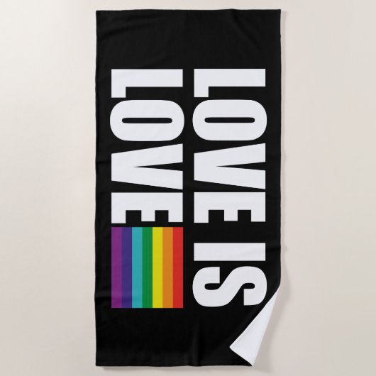 愛は愛 ビーチタオル (正面)