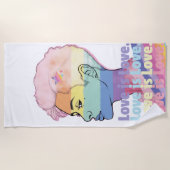 愛は愛 ビーチタオル (正面)