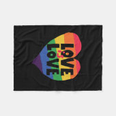 愛は愛 フリースブランケット (正面(横))