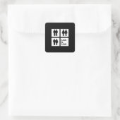 愛は愛 ブロック スクエアシール (バッグ)