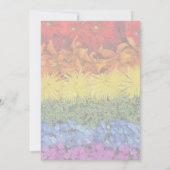 愛は愛 プライド フラワーのウェディング招待状 招待状 (裏面)