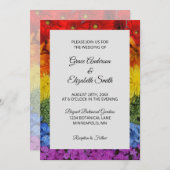 愛は愛 プライド フラワーのウェディング招待状 招待状 (正面/裏面)