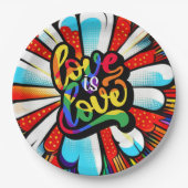 愛は愛 ペーパープレート (正面)