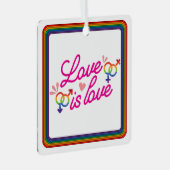 「愛は愛」メタルオーナメント メタルオーナメント (正面右)