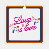 「愛は愛」メタルオーナメント メタルオーナメント (裏面)