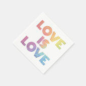 愛は愛 |モダンストライプ スタンダードカクテルナプキン (角)