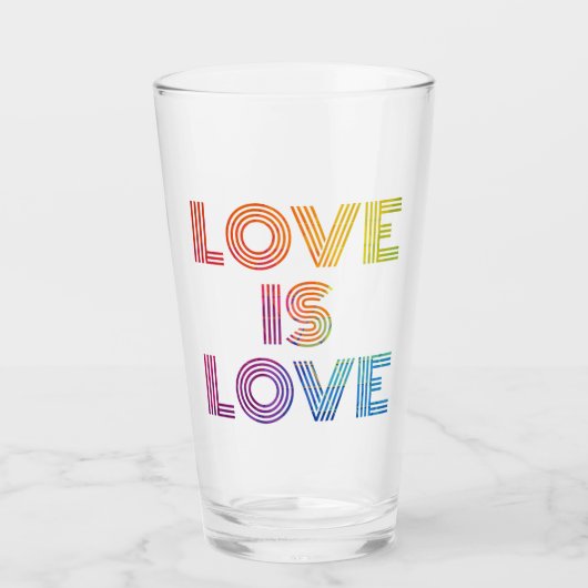 愛は愛 |モダンストライプ タンブラーグラス (正面)