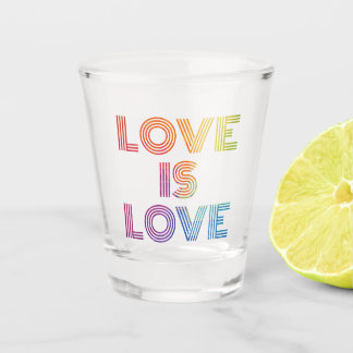 愛は愛|モダン個のストライプ ショットグラス