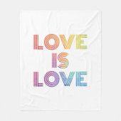 愛は愛|モダン個のストライプ フリースブランケット (正面)