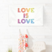 愛は愛|モダン個のストライプ 横断幕 (インサイチュ)