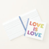 愛は愛 | モダン ストライプ ノートブック (内部)