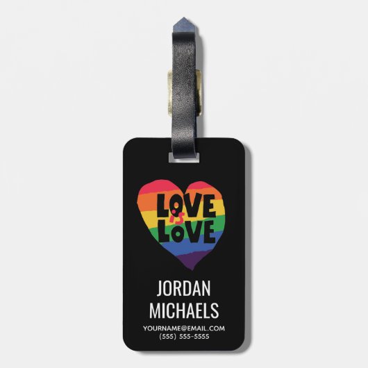 愛は愛 ラゲッジタグ (裏面縦)