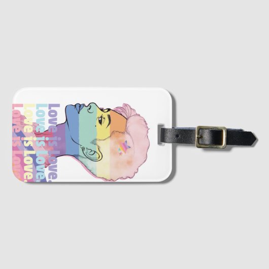 愛は愛 ラゲッジタグ (正面横)