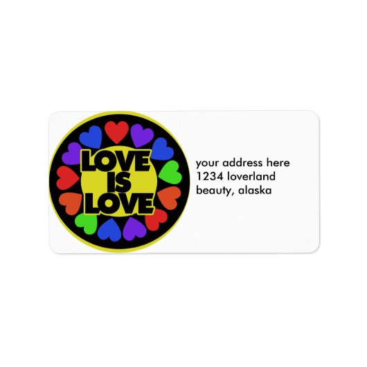 愛は愛 ラベル (正面)