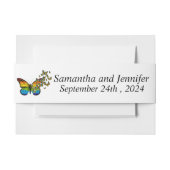 愛は愛 レインボーテーマウェディング 招待状ベリーバンド (正面例)