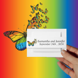 愛は愛 レインボーテーマウェディング 招待状ベリーバンド