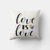 愛は愛|レインボーハート クッション (裏面)