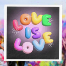 愛は愛：レインボープライド紙ナプキンス