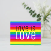 愛は愛、レインボー ポストカード (スタンド正面)