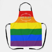 愛は愛 レインボーLGBTQプライド エプロン (正面)
