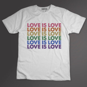 愛は愛 レズビアン・ゲイプライド LGBT 支援者 レインボー LGBTQ Tシャツ